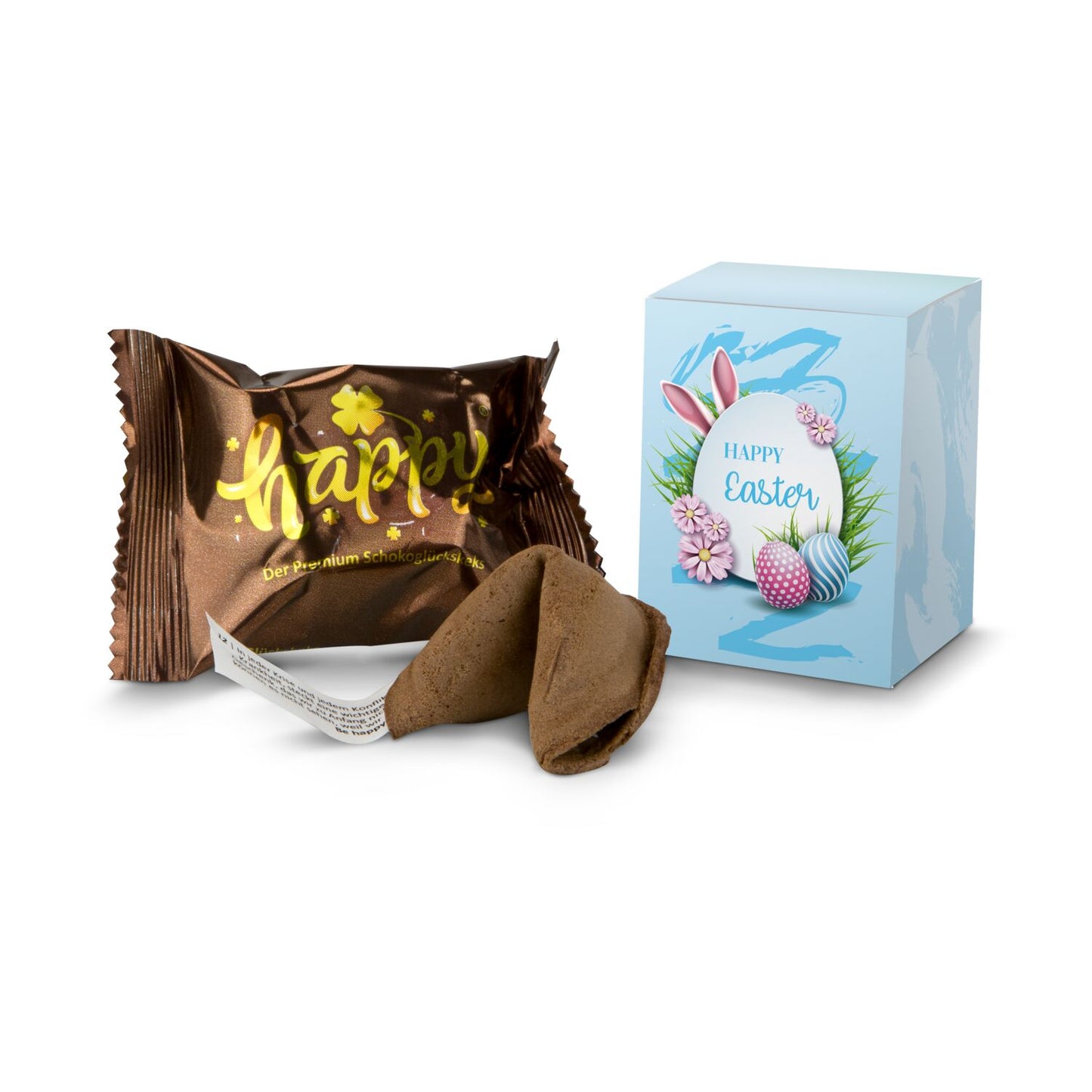 Frohe Ostern Glückskeks Schokolade