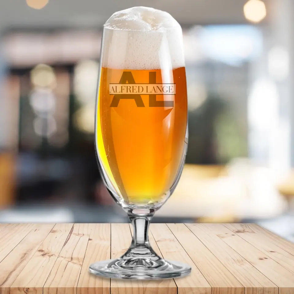 Bierglas mit individueller Gravur zum Geburtstag