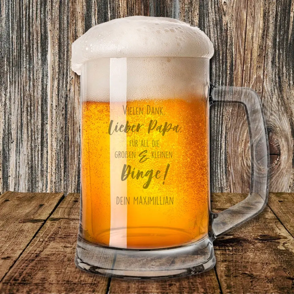 Personalisierter Bierkrug 0,3 l oder 0,5 l