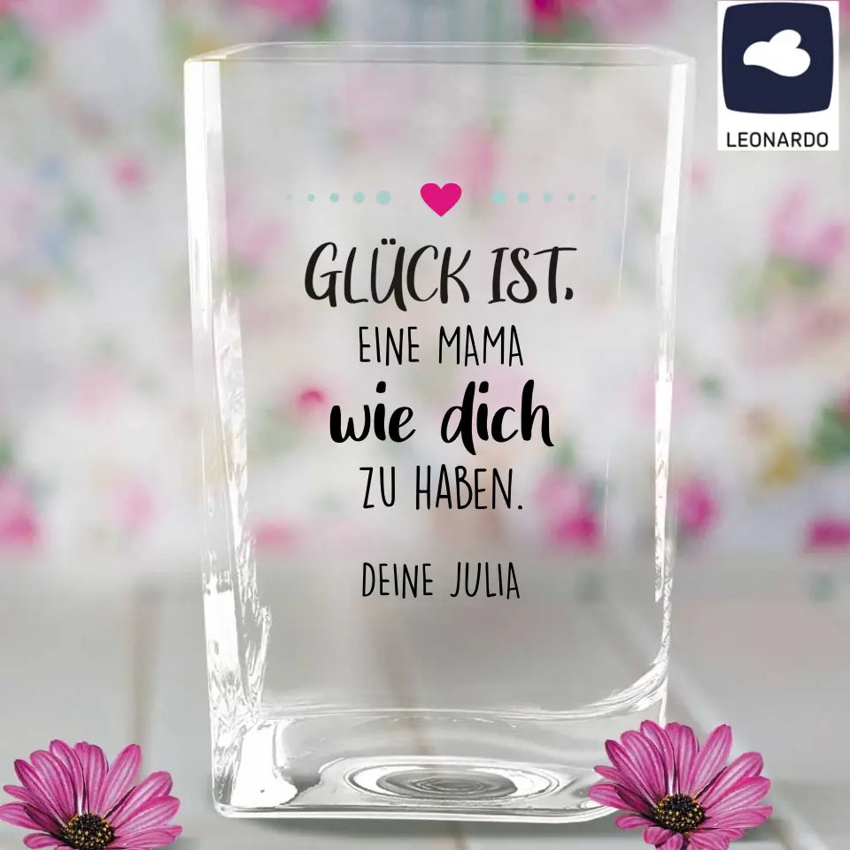Bedruckte Vase von Leonardo als Geschenk für einen lieben Menschen
