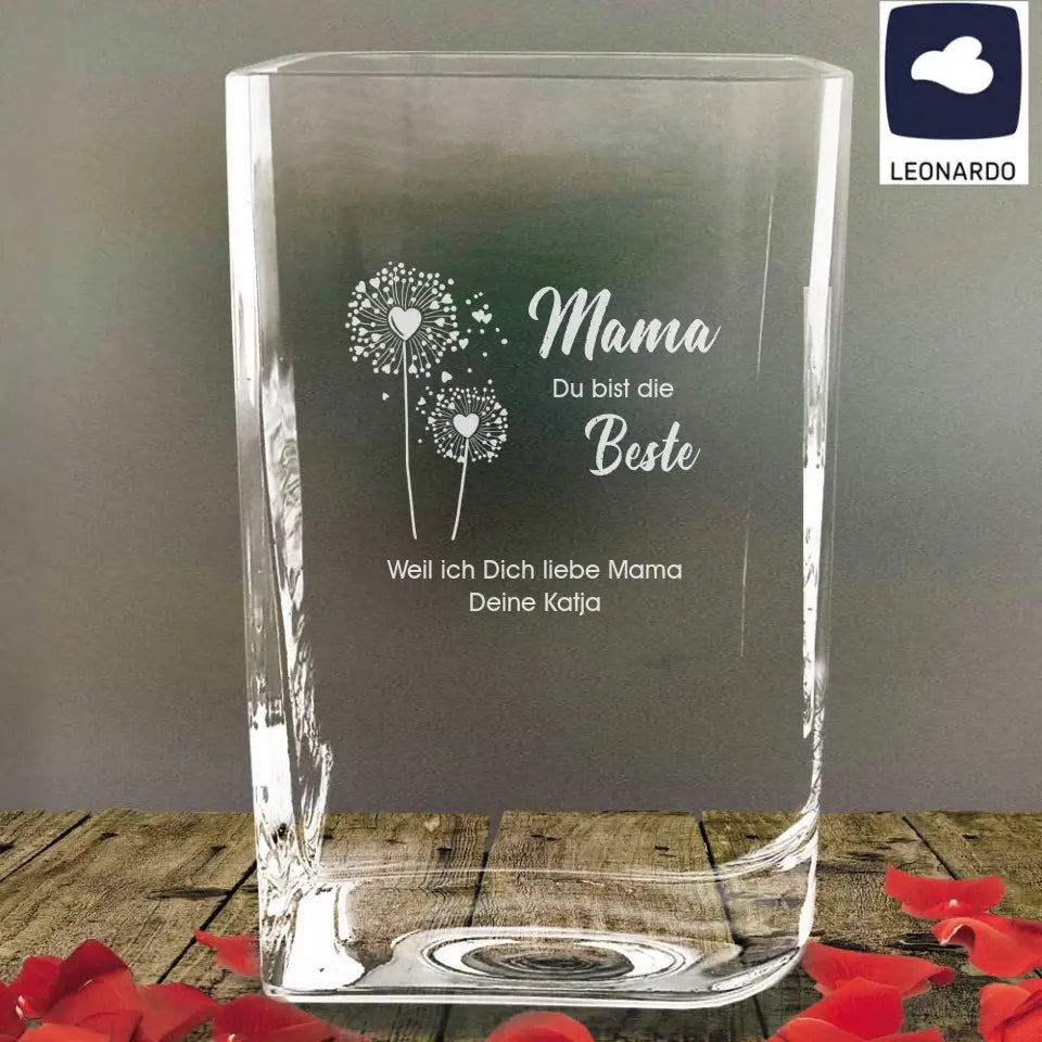 Personalisierte Vase für den besten Menschen der Welt