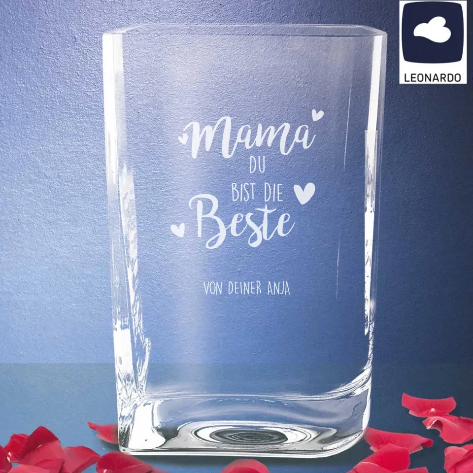 Vase von Leonardo als Geschenk zum Muttertag mit Gravur - Geschenk zum Muttertag