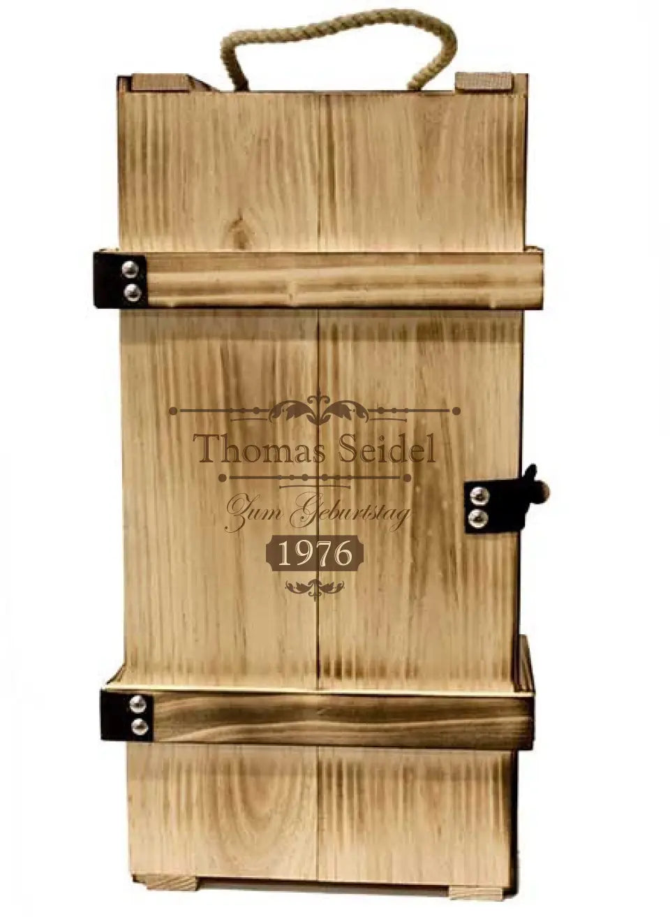 Whisky Geschenkset mit individueller Gravur auf Gläser und Holzkiste