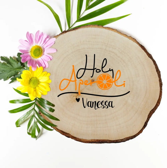 Holy Aperoli Aperol Untersetzer mit deinem Namen bedruckt