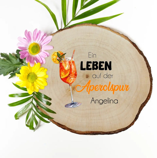 Untersetzer mit Aperol Spruch und deinem Namen individuell bedruckt
