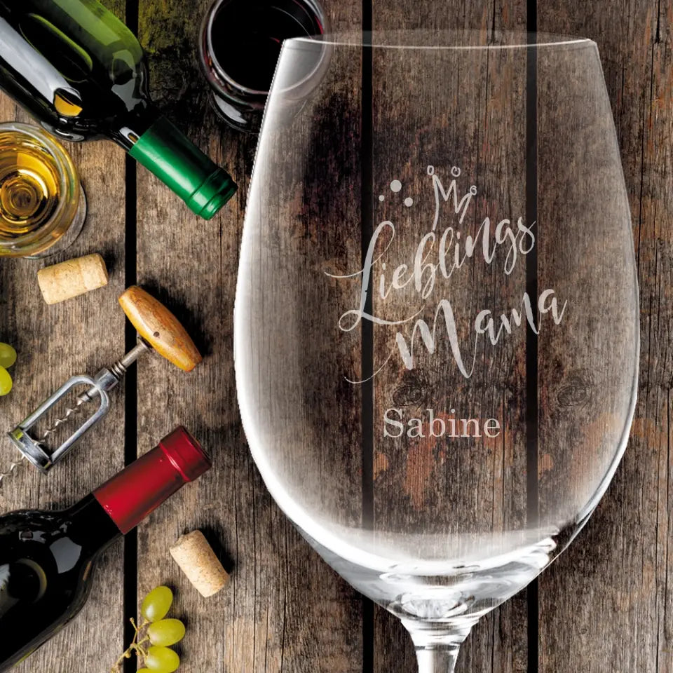 Graviertes Leonardo Weinglas als Geschenkidee