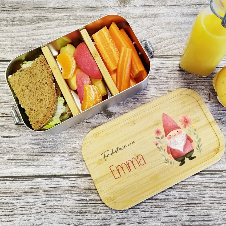 Bedruckte Lunchbox | Brotdose Edelstahl für Kinder
