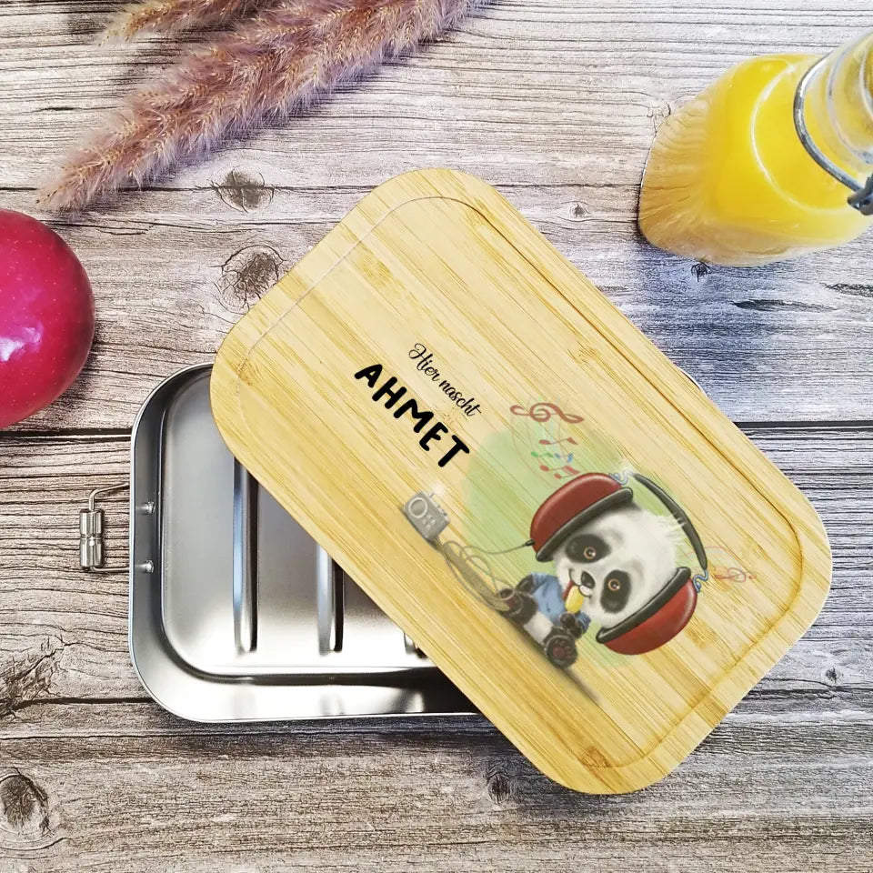 Brotdose, Lunchbox für die Schule mit Namen bedruckt