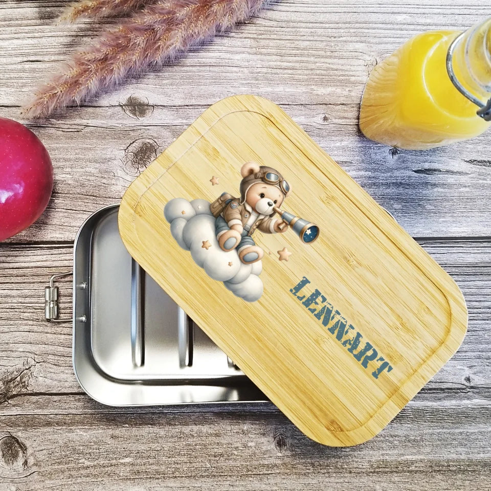 Brotdose, Lunchbox Edelstahl für die Kita - individuell bedruckt