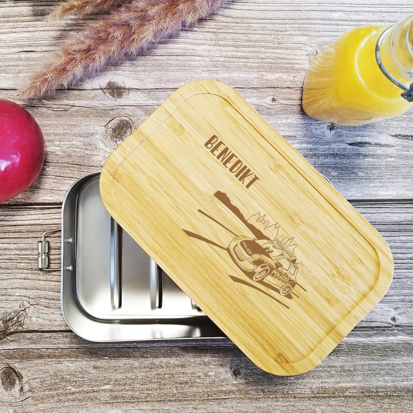 Edelstahl Lunchbox mit individueller Gravur