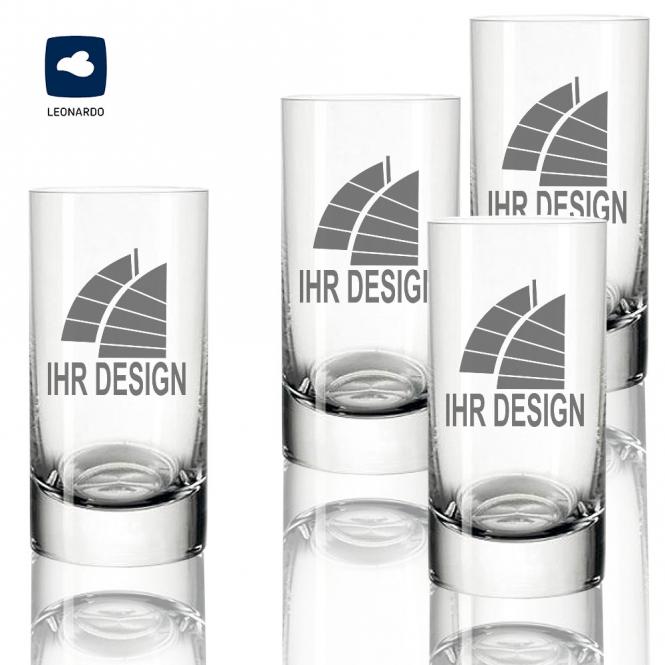 Leonardo Schnapsglas Stamper mit Gravur deines Logos