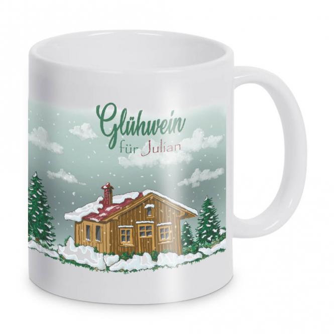 Keramiktasse mit Fotodruck deines Logos / Designs