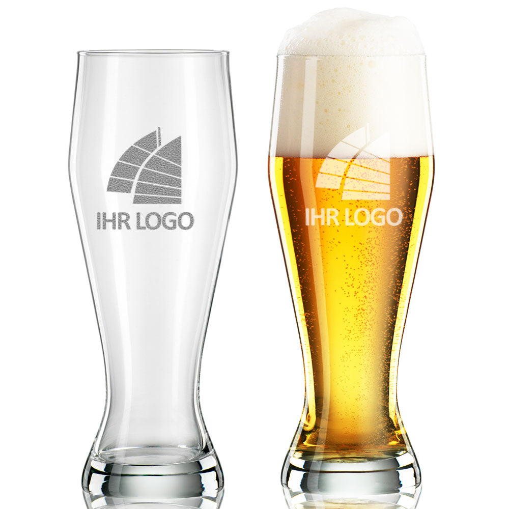 Weizenbierglas mit Gravur deines Logos 0,5l
