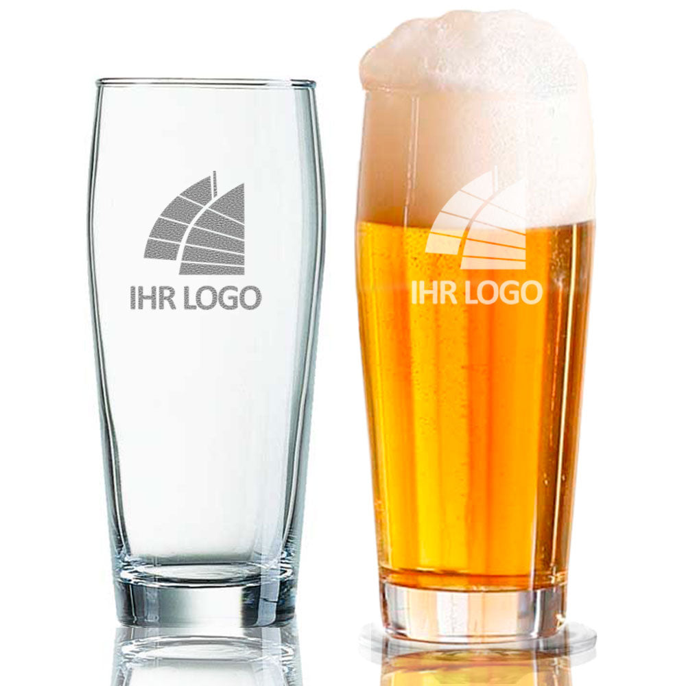 Bierbecher / Willibecher mit Gravur deines Logos 0,5l