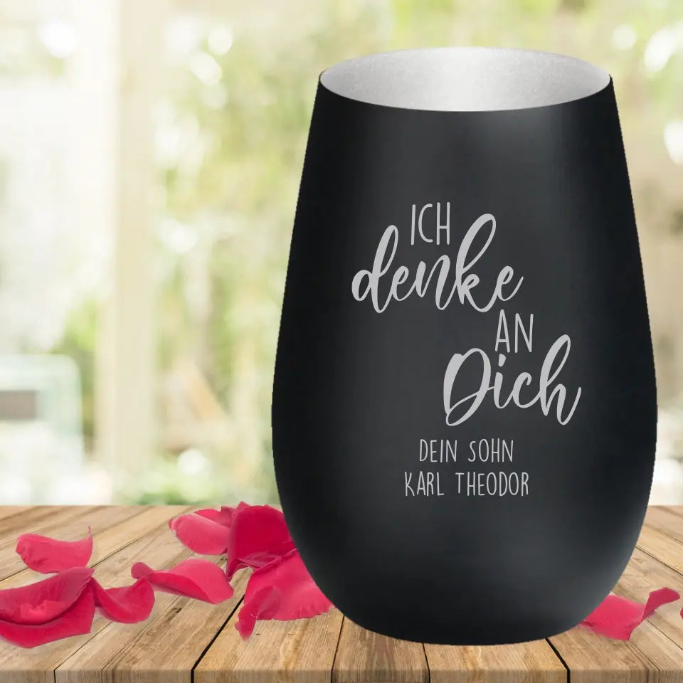 Windlicht für einen Lieblingsmenschen "Ich denke an Dich"