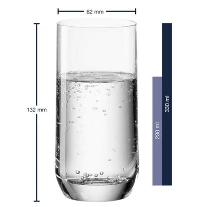 Trinkglas / Longdrinkglas Leonardo mit Gravur deines Logos / Designs 330 ml