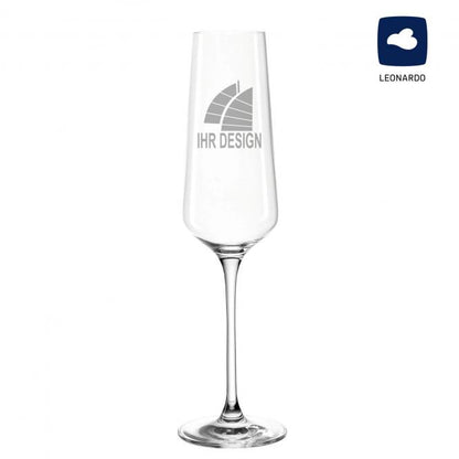 Leonardo Puccini Sektglas mit Gravur deines Logos / Designs 280 ml