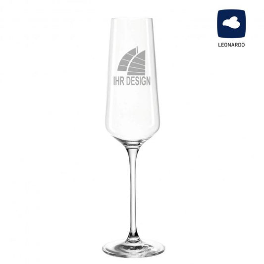 Leonardo Puccini Sektglas mit Gravur deines Logos / Designs 280 ml