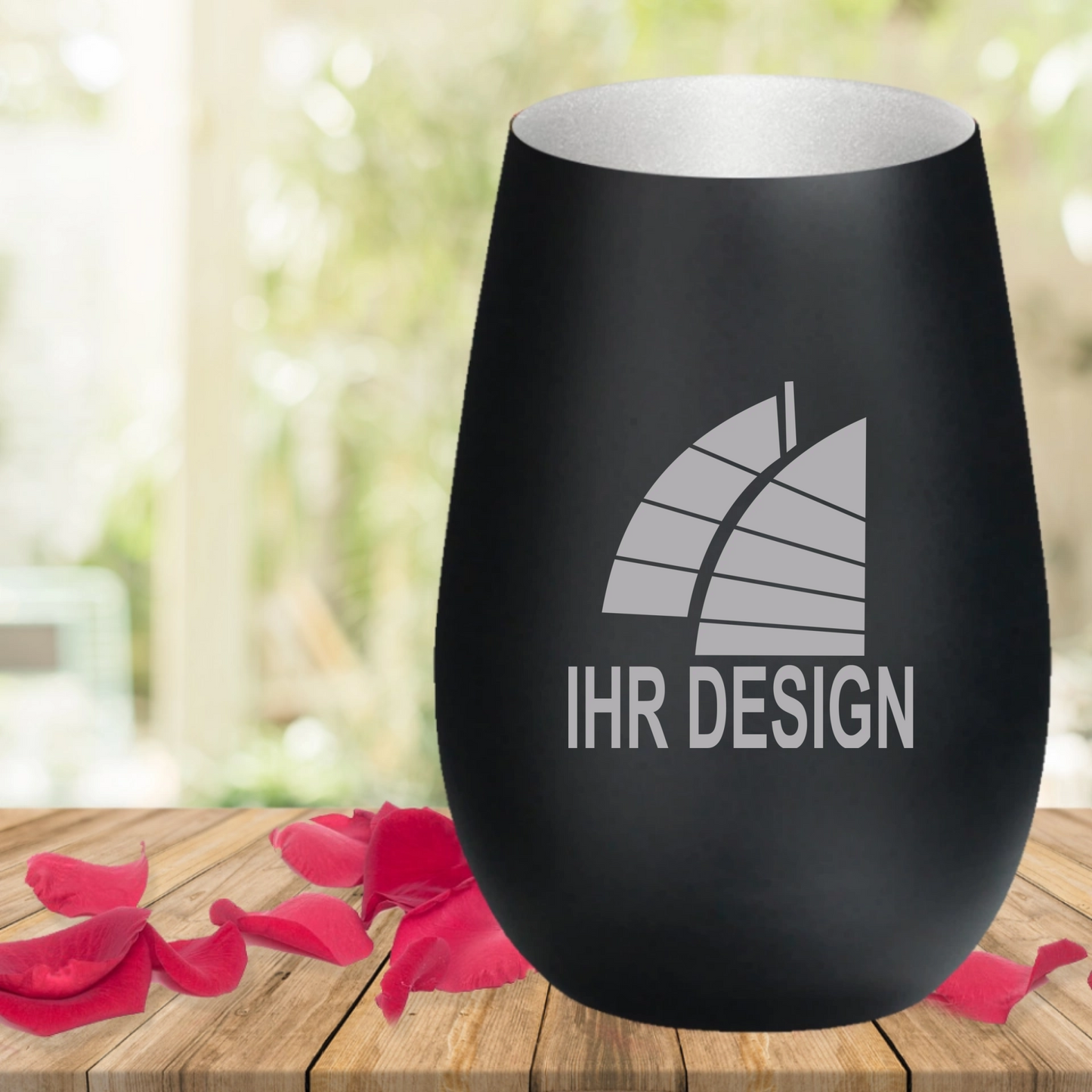 Windlicht / Teelicht mit Gravur deines Logos