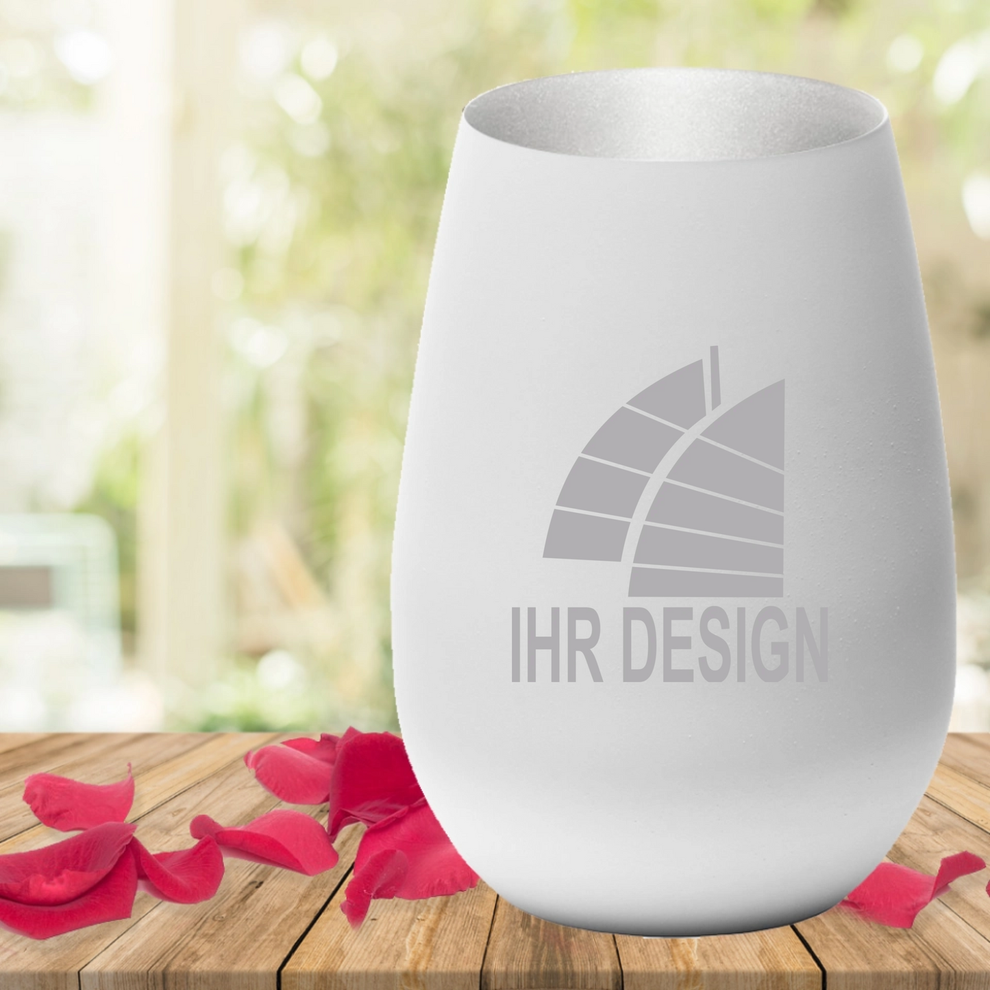 Windlicht / Teelicht mit Gravur deines Logos