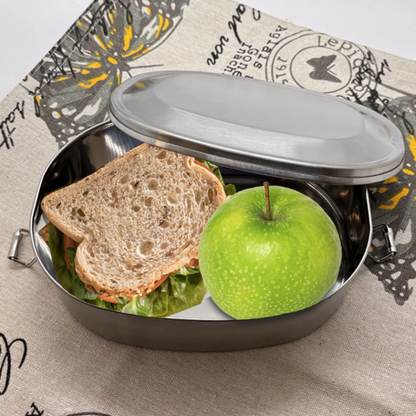 Brotdose aus Edelstahl mit Gravur deines Logos / Designs