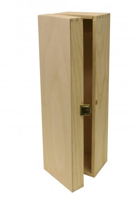 Holzkiste 1er mit Gravur / Fotodruck deines Logos / Designs