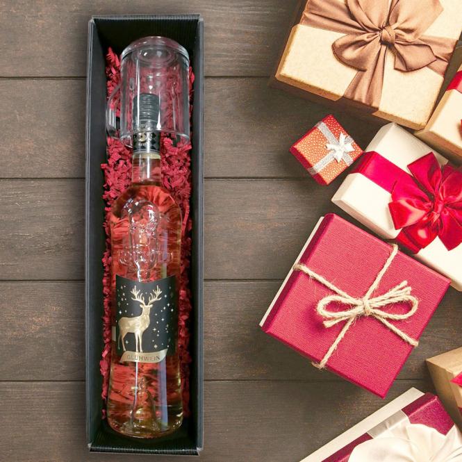 Glühwein-Geschenk-Set mit Namensliste