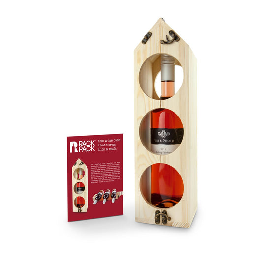 Rackpack – Weinregal-Geschenkset inklusive Roséwein