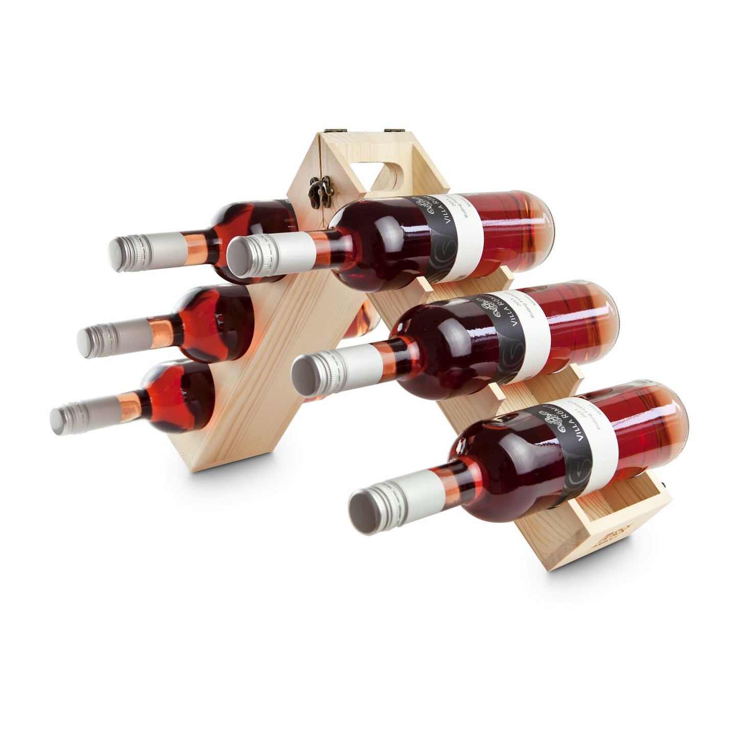 Rackpack – Weinregal-Geschenkset inklusive Roséwein