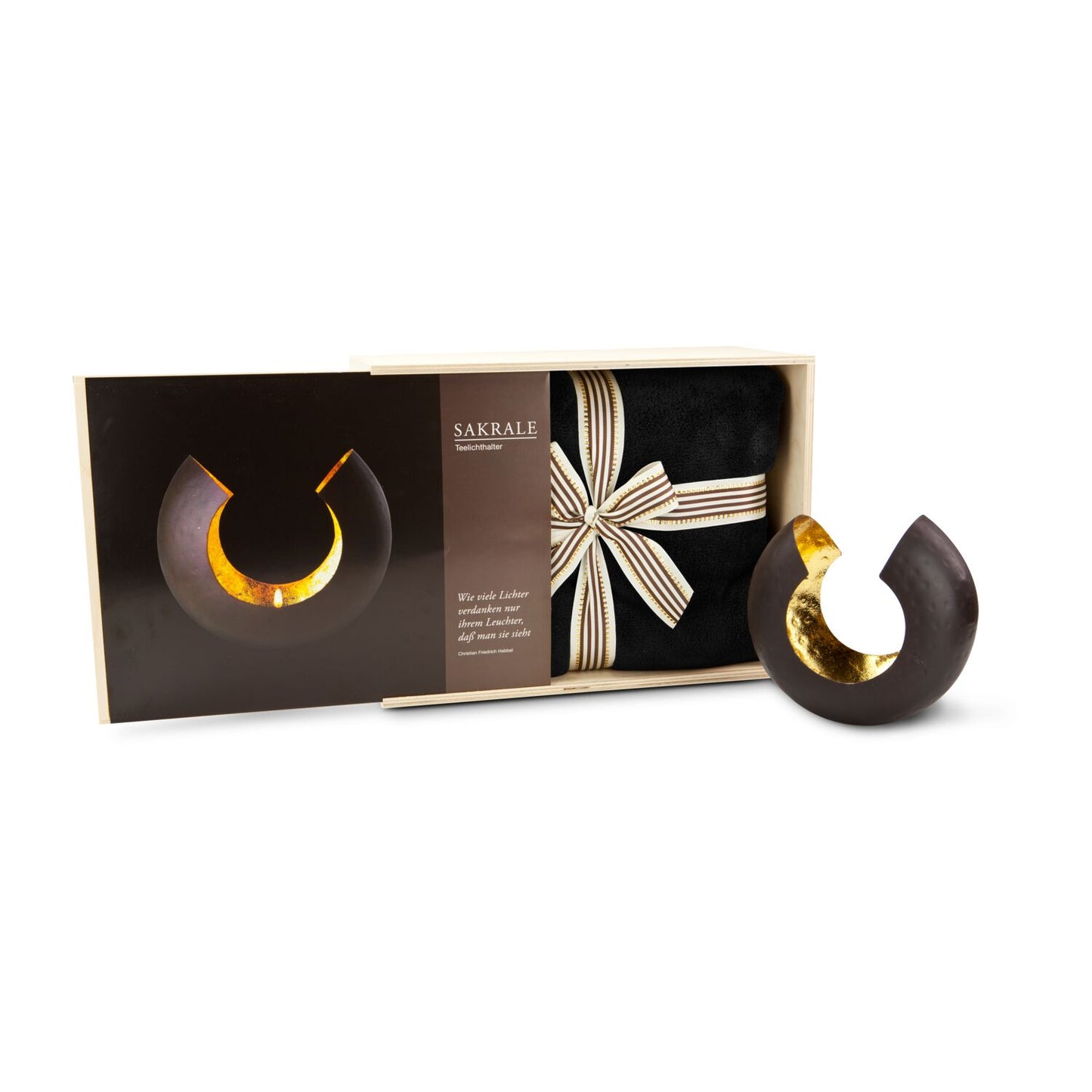 Abendstimmung – Geschenkset mit Fleecedecke & Teelicht