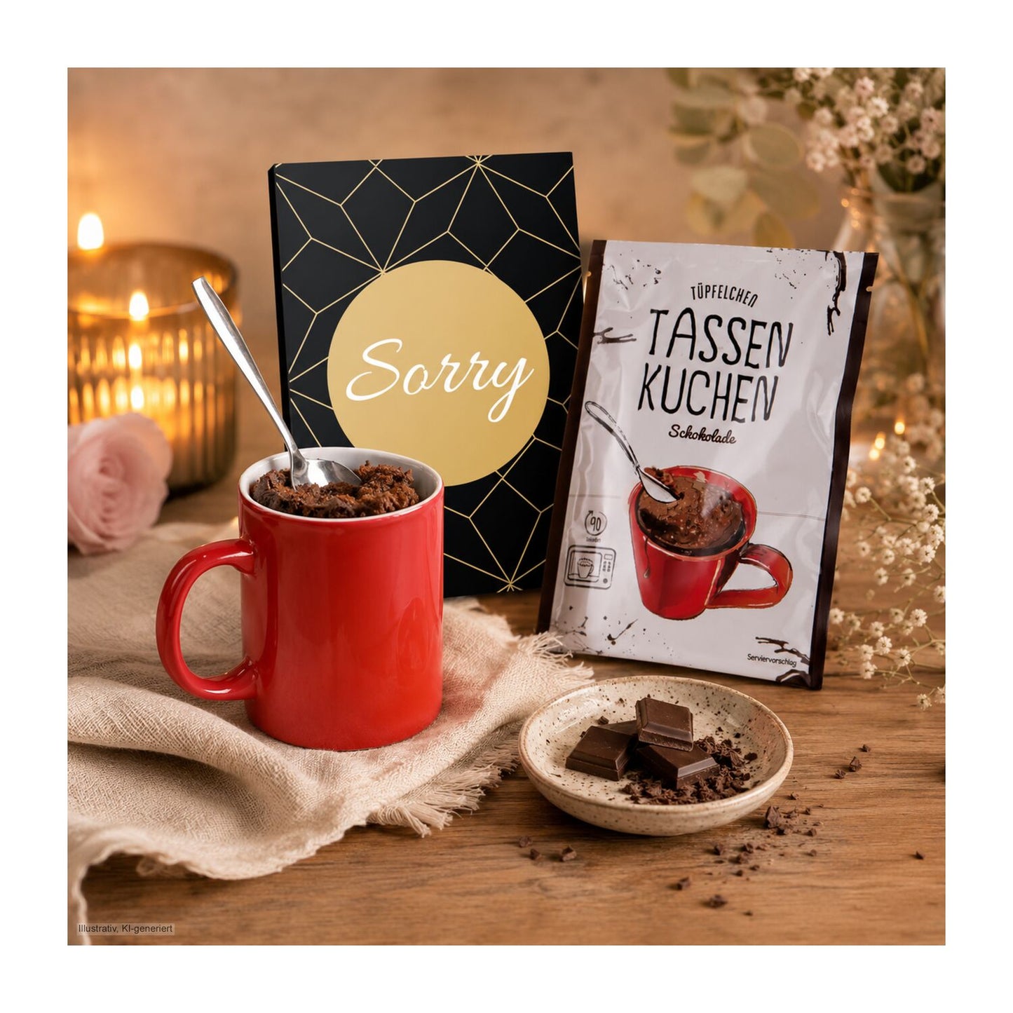 Tassenkuchen Schokolade 70 g, Sorry