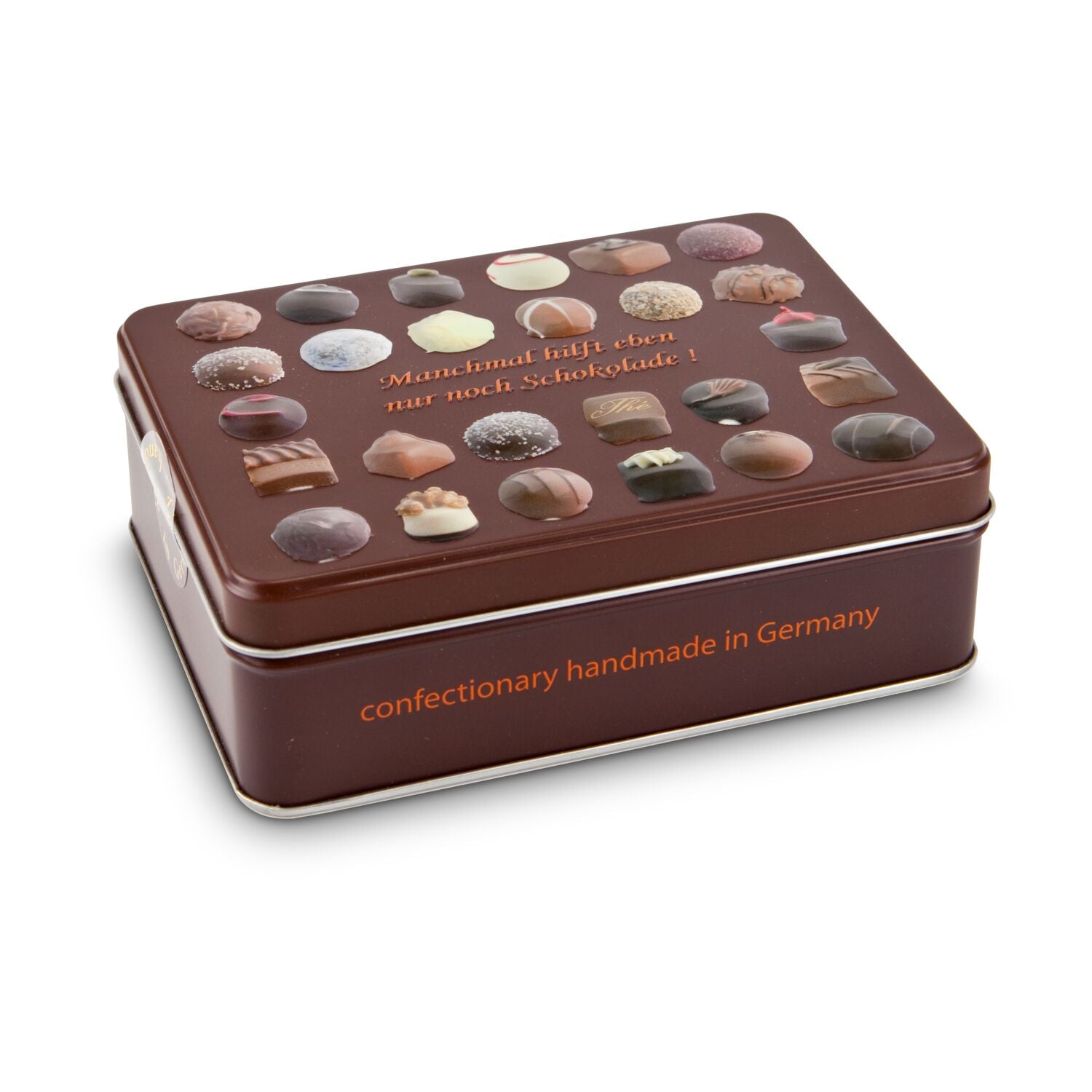 Schokoladenauswahl - Pralinendose mit 125 g