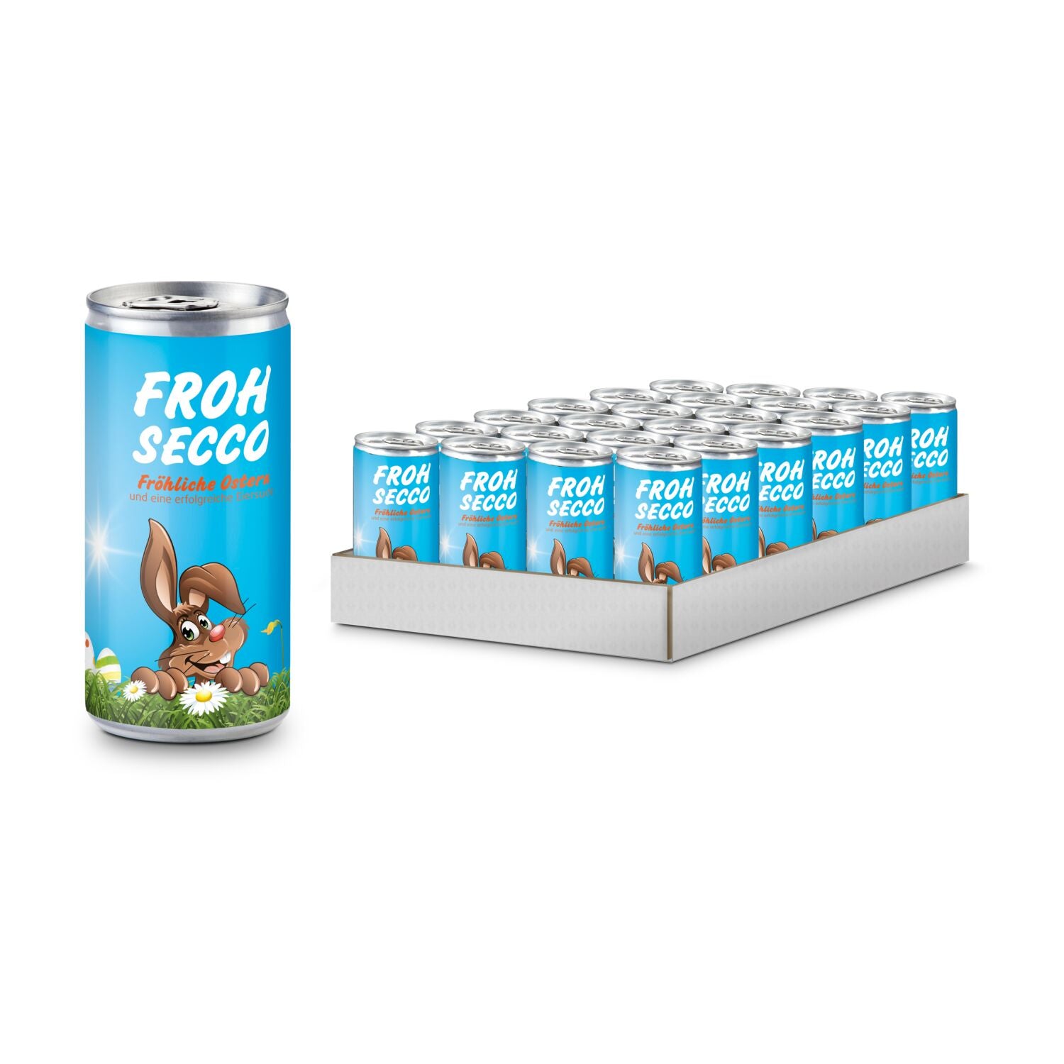 Frohsecco Ostern - 24 x Promo Secco 0,2 l, Slimlinedose