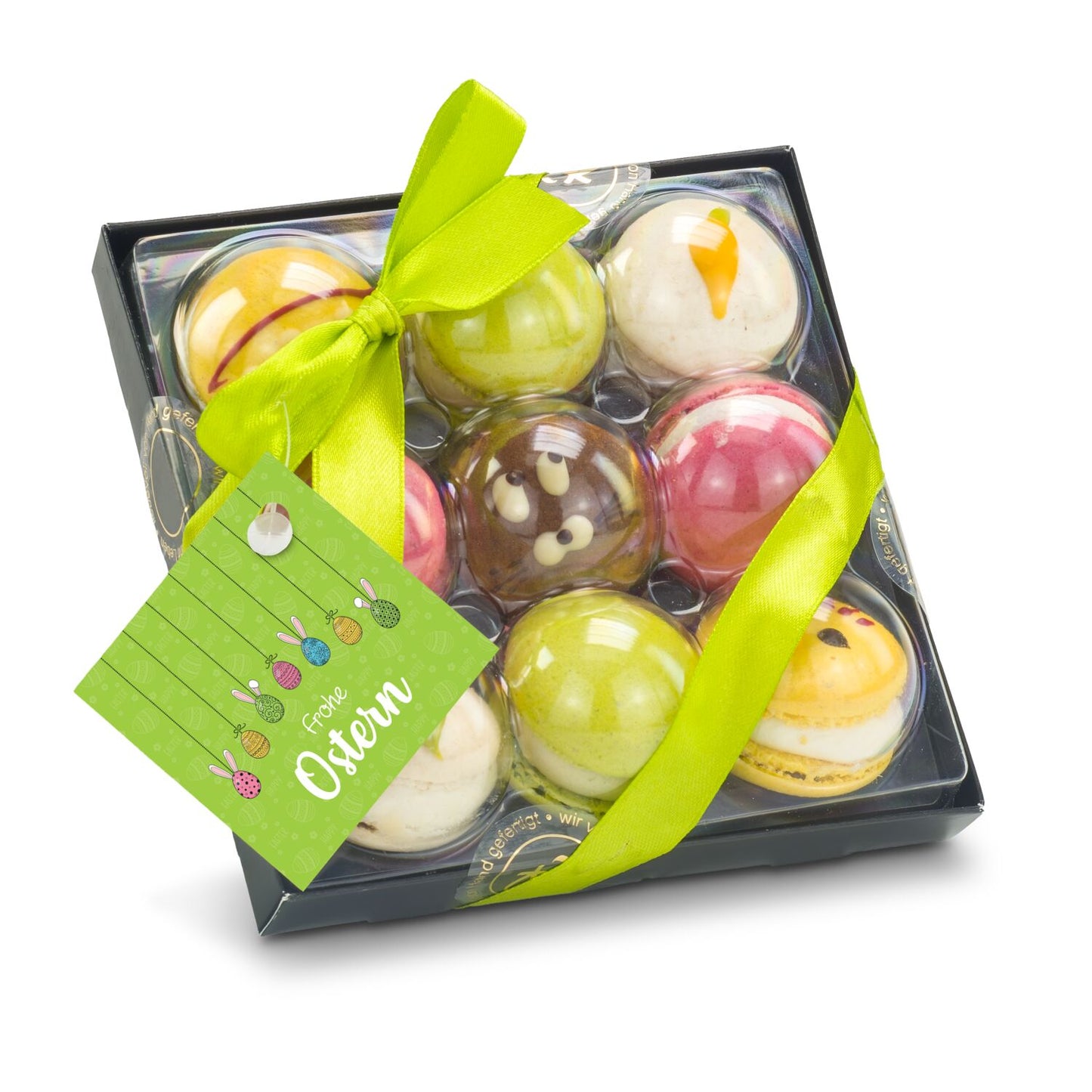 Bunte Oster-Macarons, 90 g