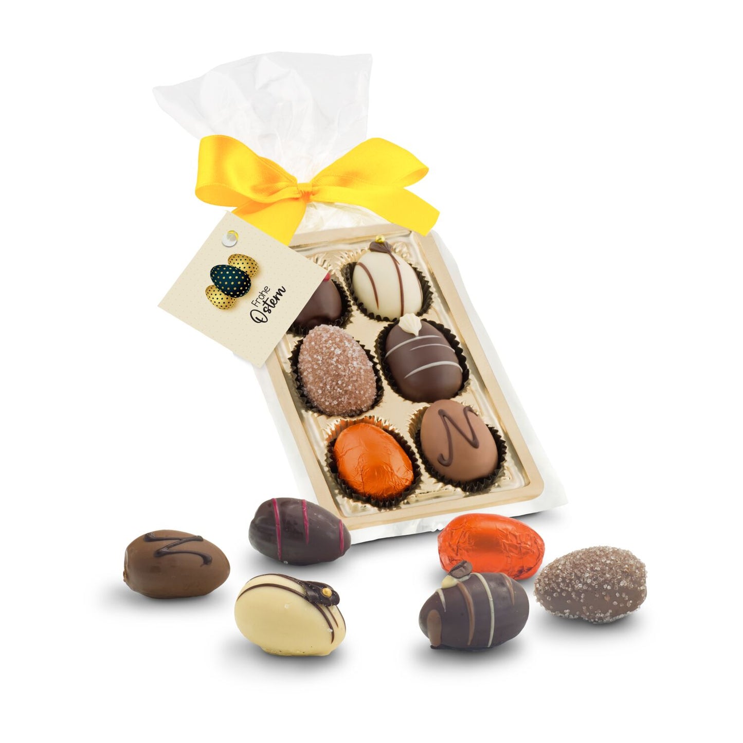 Schokoladen-Pralineneier, 6 Stück, 125 g
