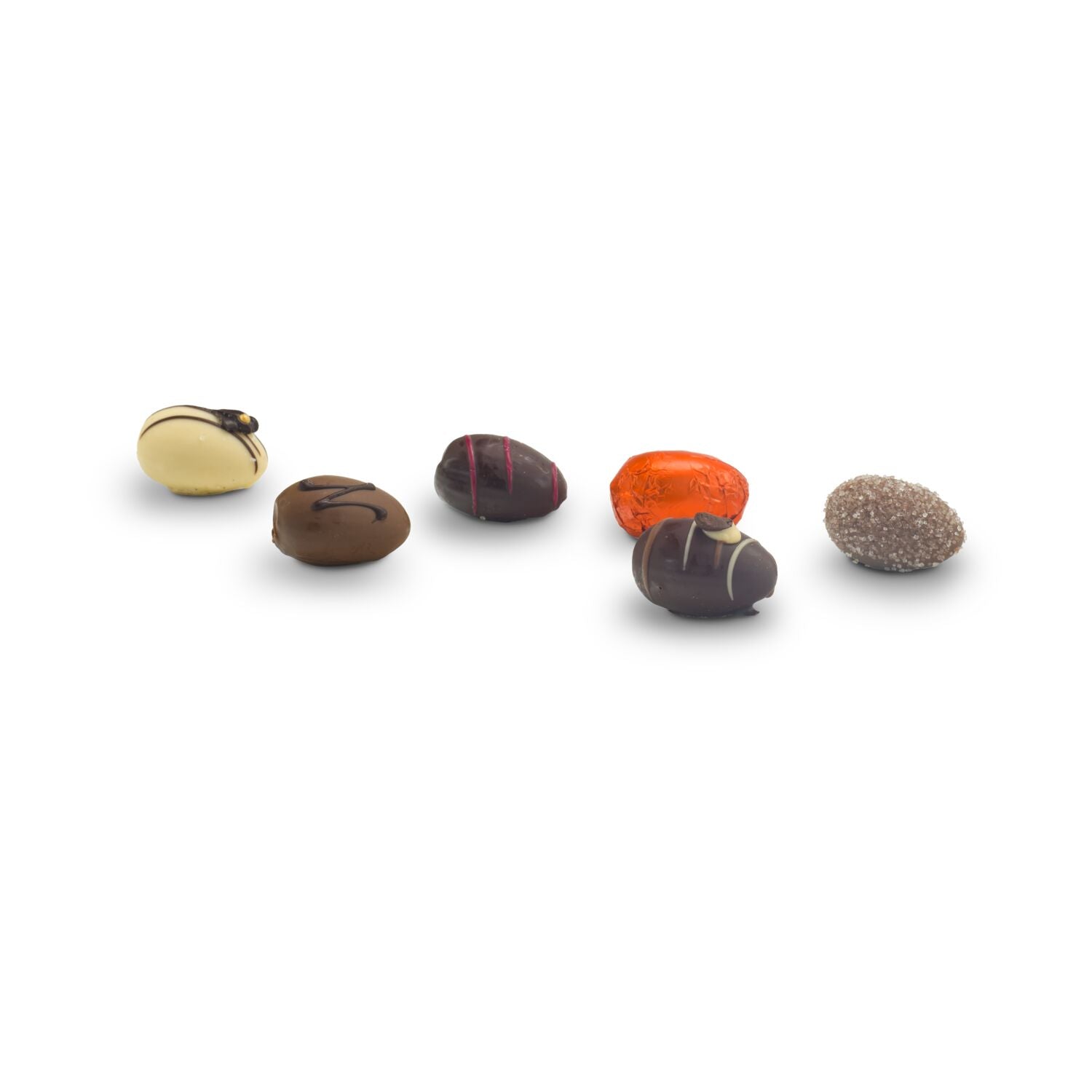 Schokoladen-Pralineneier, 6 Stück, 125 g
