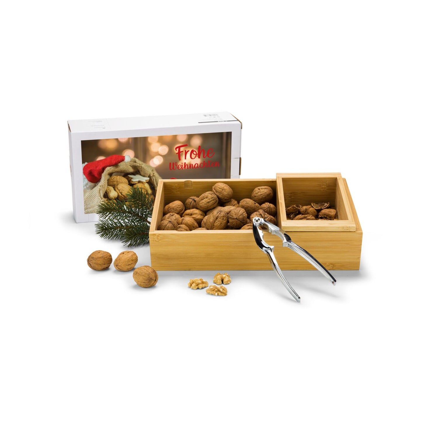 Nuss-Nux, Nussknacker-Set mit 400 g Nüssen