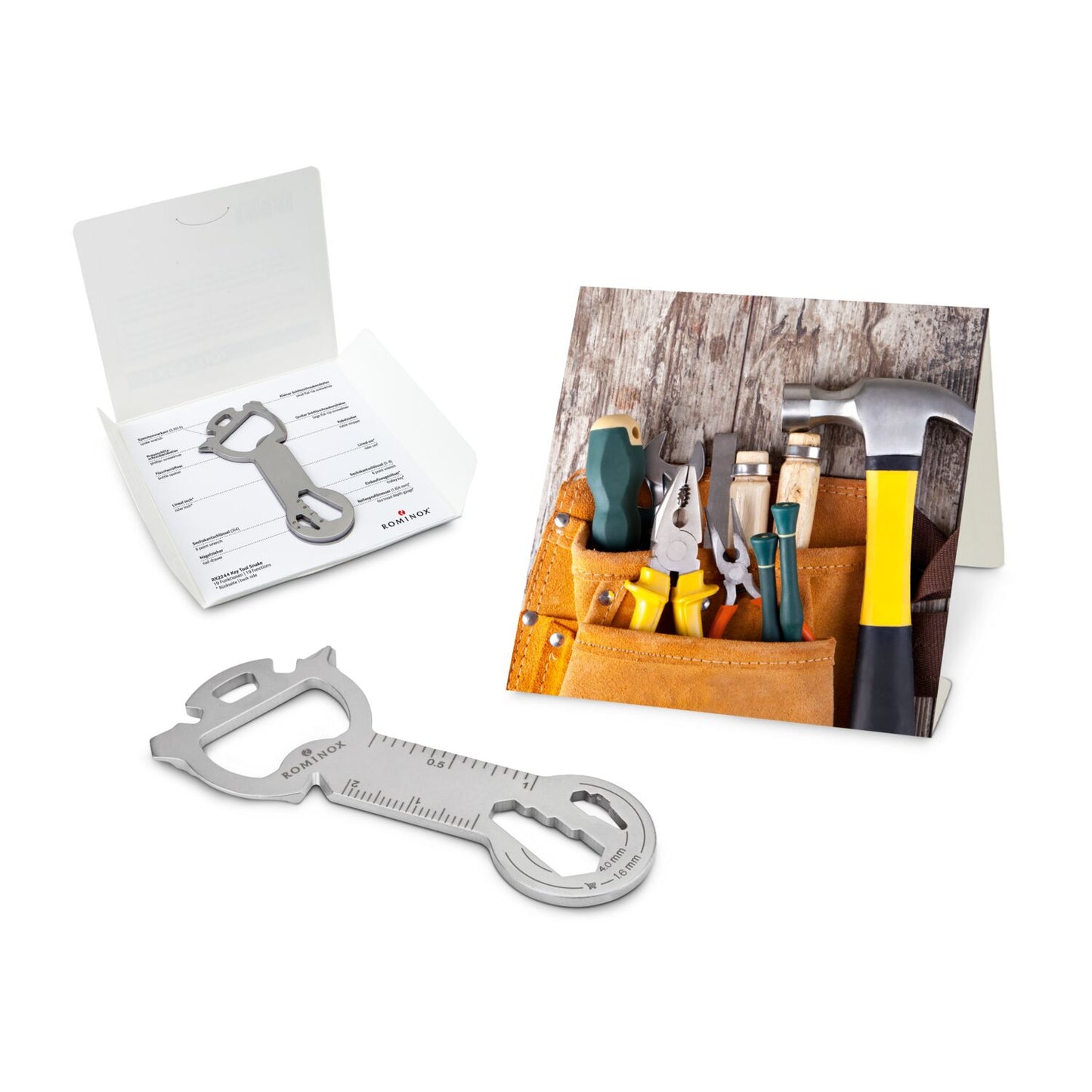 ROMINOX® Key Tool / Multifunktionswerkzeug im Motiv-Mäppchen Werkzeug