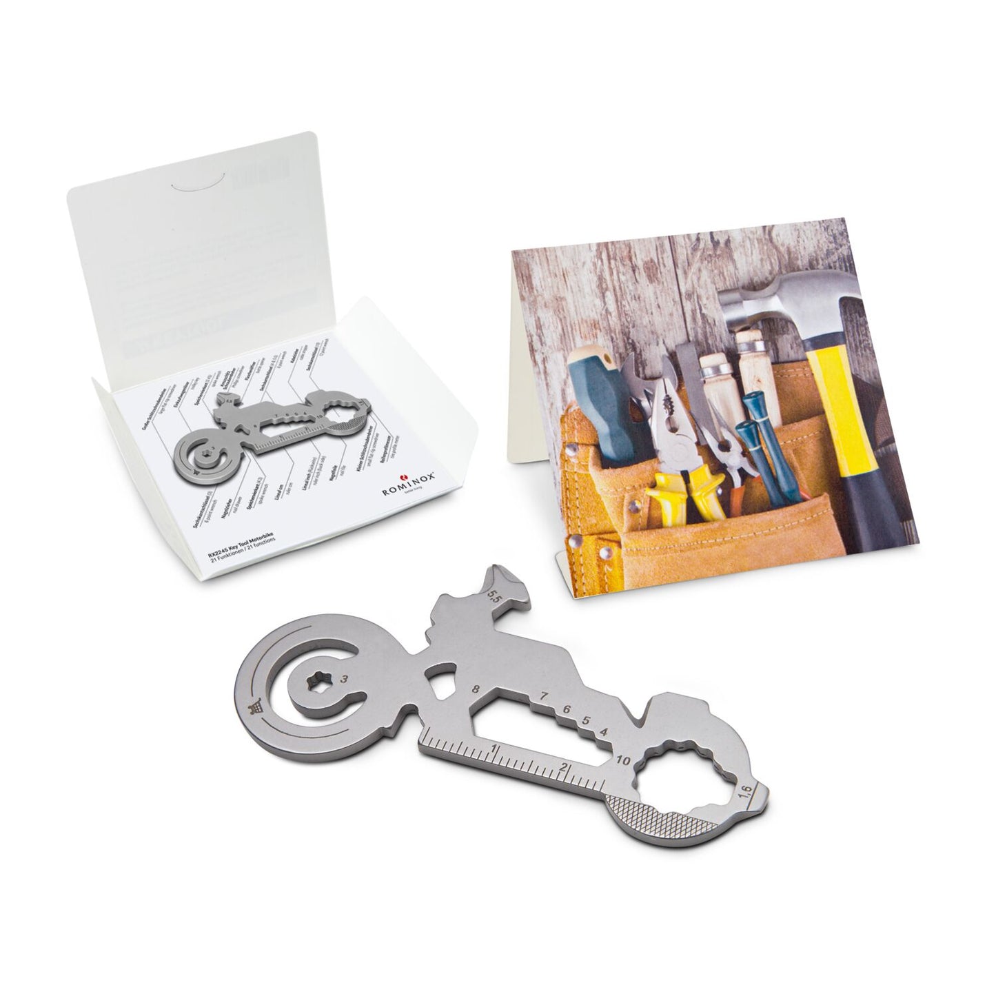 ROMINOX® Key Tool / Multifunktionswerkzeug im Motiv-Mäppchen Werkzeug