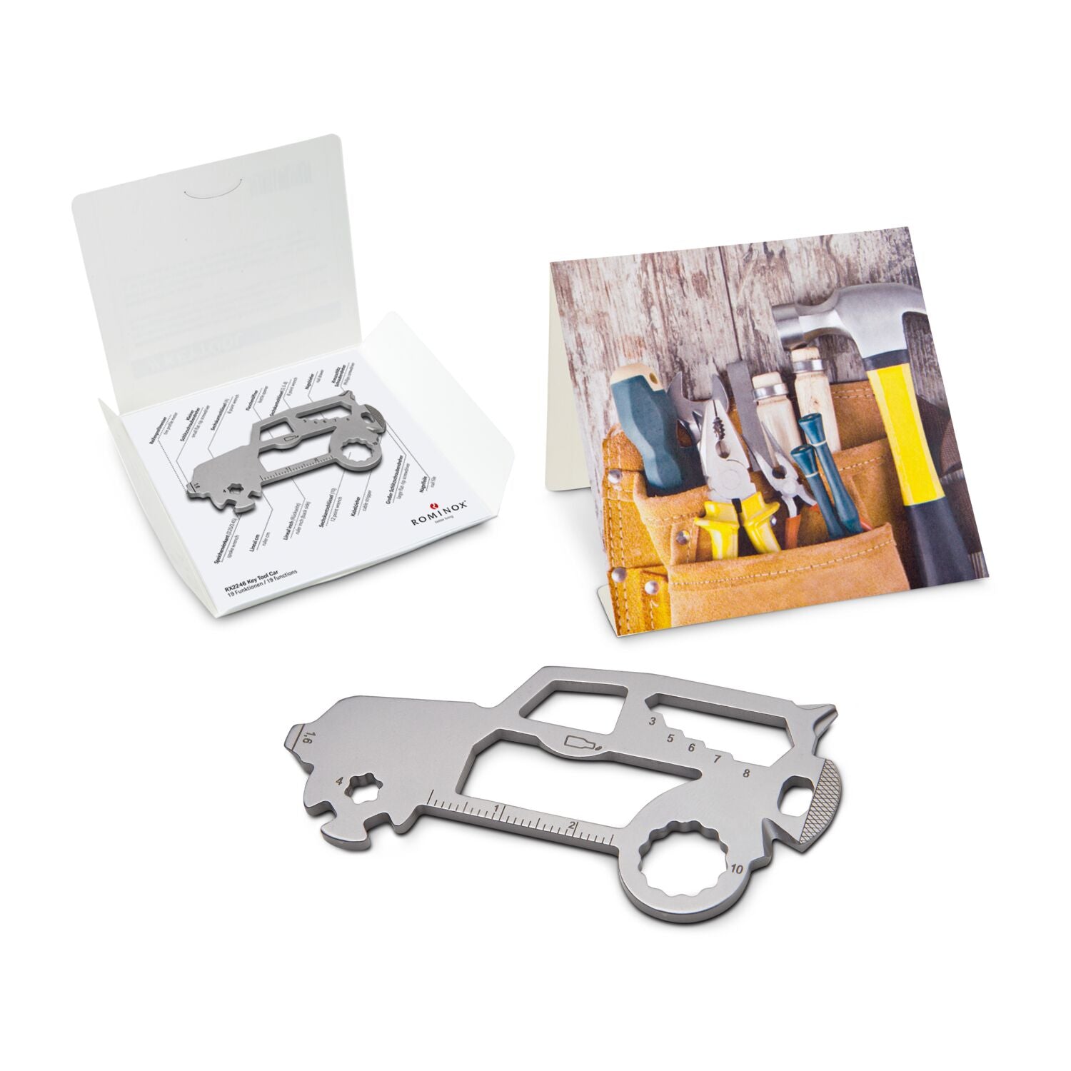 ROMINOX® Key Tool / Multifunktionswerkzeug im Motiv-Mäppchen Werkzeug