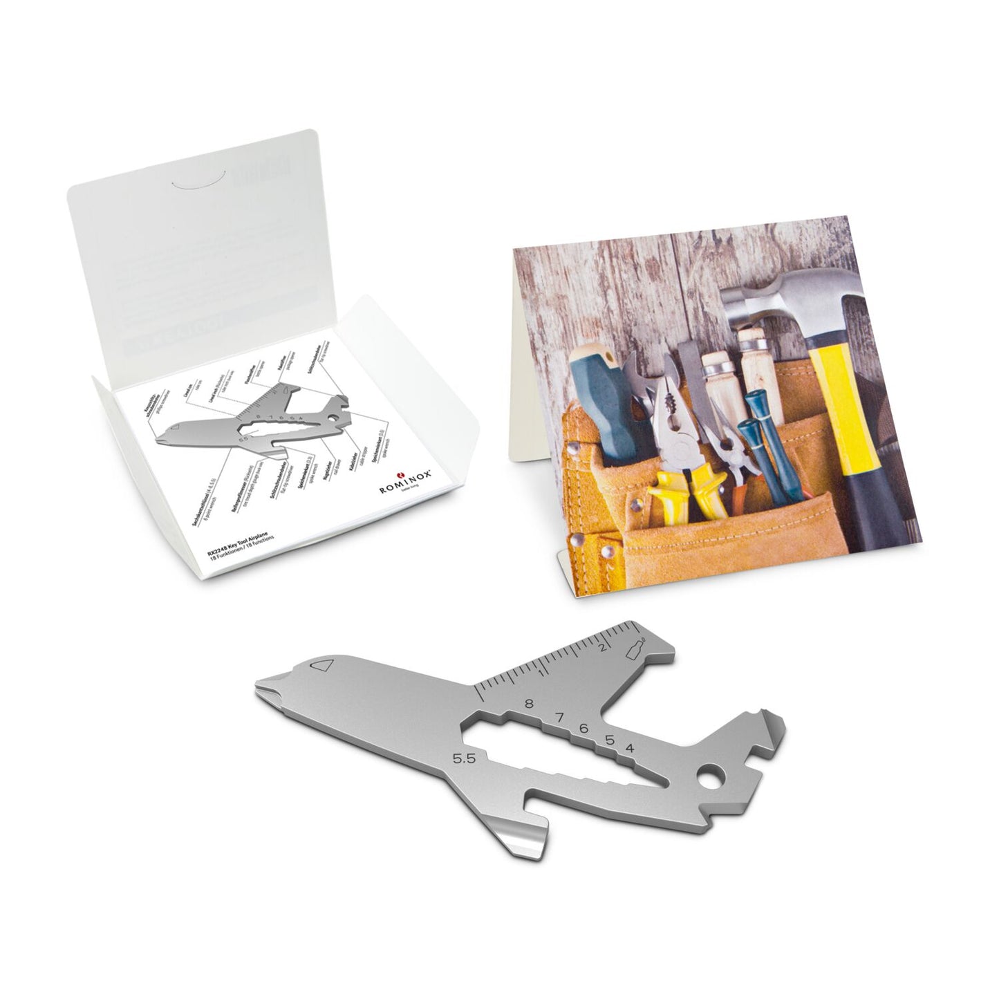 ROMINOX® Key Tool / Multifunktionswerkzeug im Motiv-Mäppchen Werkzeug
