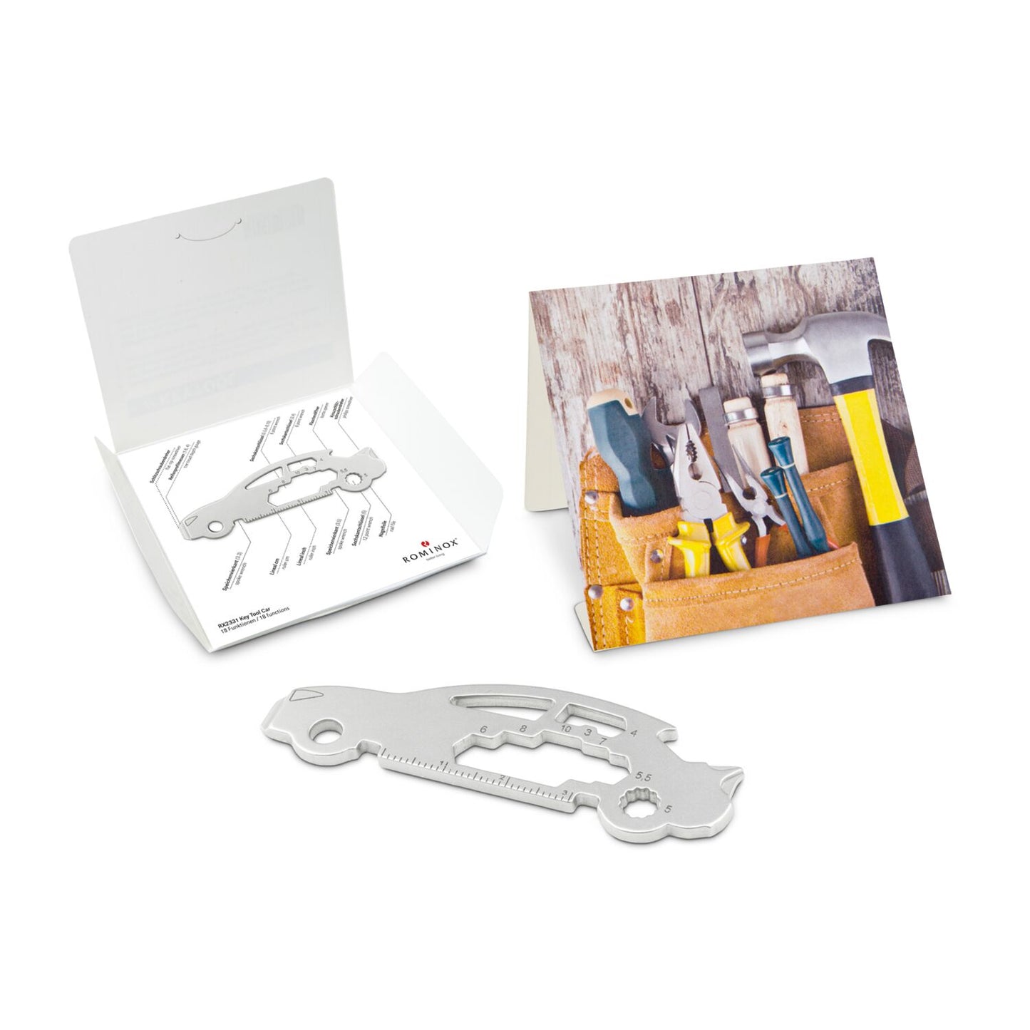 ROMINOX® Key Tool / Multifunktionswerkzeug im Motiv-Mäppchen Werkzeug