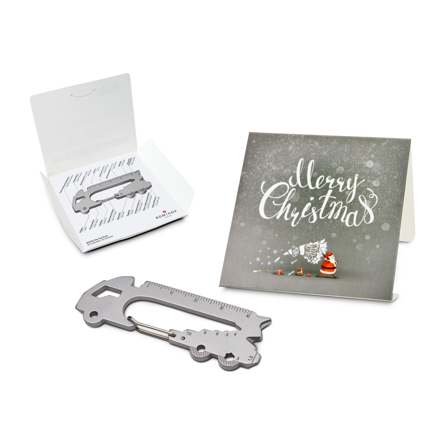 ROMINOX® Key Tool / Multifunktionswerkzeug im Motiv-Mäppchen Merry Christmas