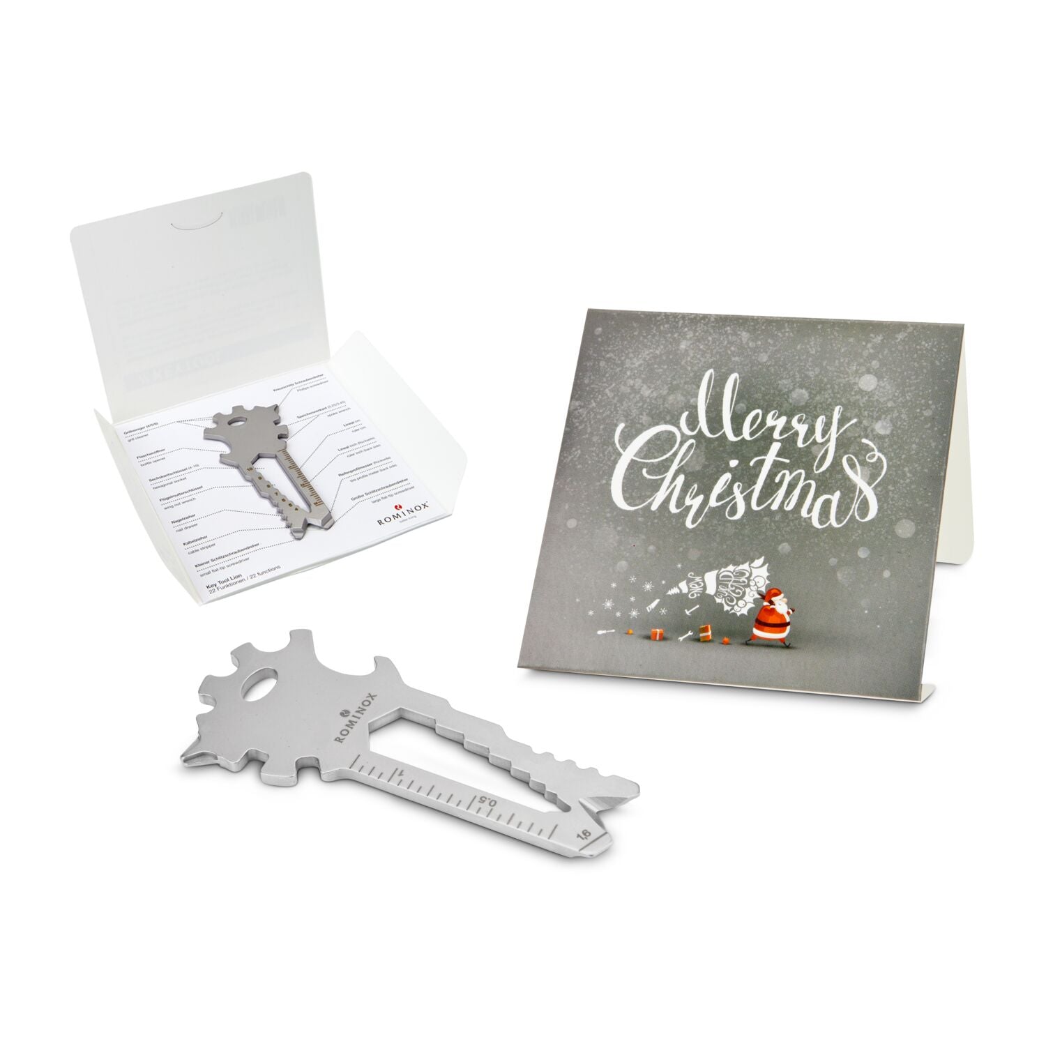 ROMINOX® Key Tool / Multifunktionswerkzeug im Motiv-Mäppchen Merry Christmas