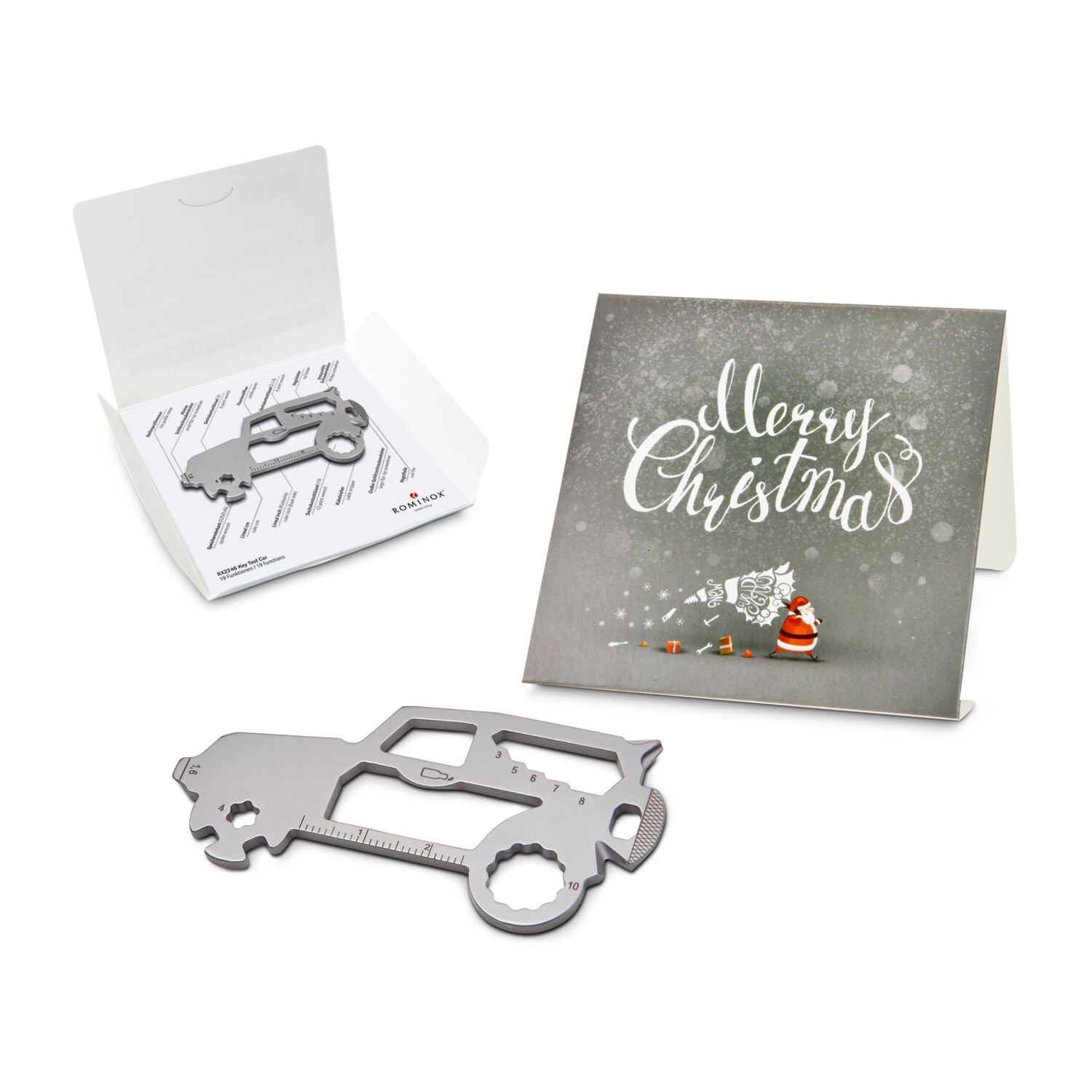 ROMINOX® Key Tool / Multifunktionswerkzeug im Motiv-Mäppchen Merry Christmas