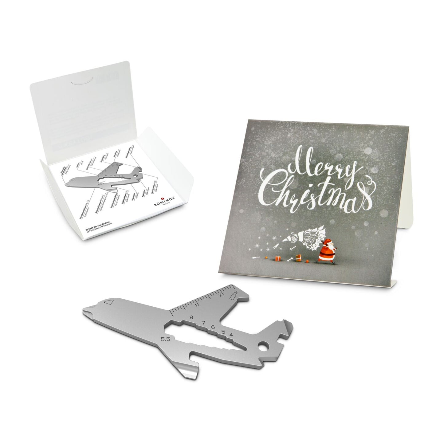 ROMINOX® Key Tool / Multifunktionswerkzeug im Motiv-Mäppchen Merry Christmas