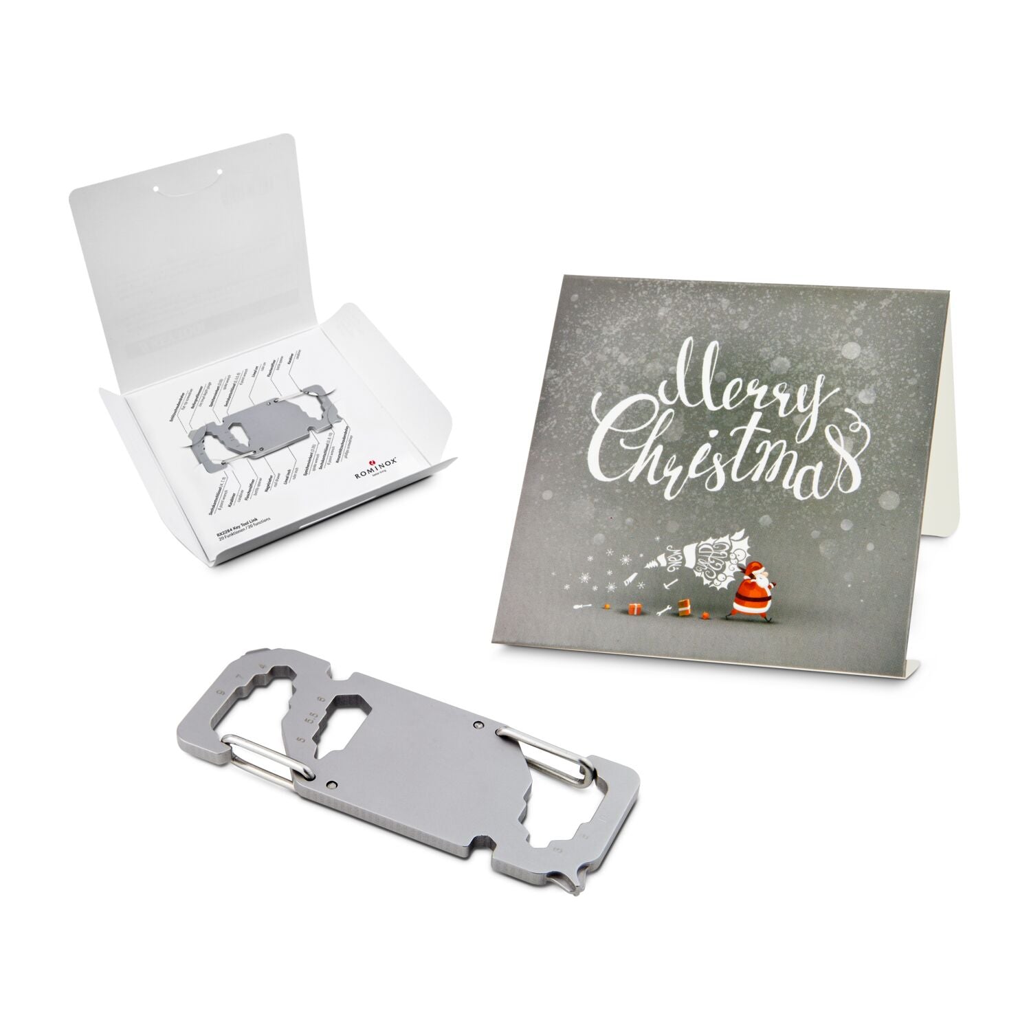 ROMINOX® Key Tool / Multifunktionswerkzeug im Motiv-Mäppchen Merry Christmas