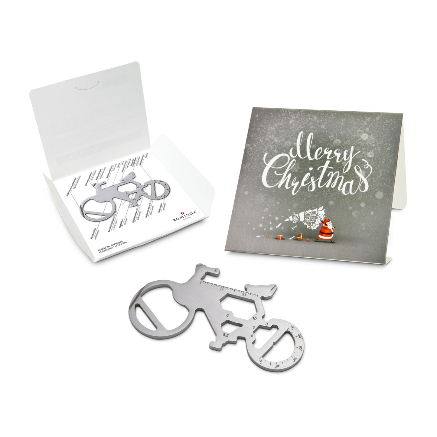 ROMINOX® Key Tool / Multifunktionswerkzeug im Motiv-Mäppchen Merry Christmas