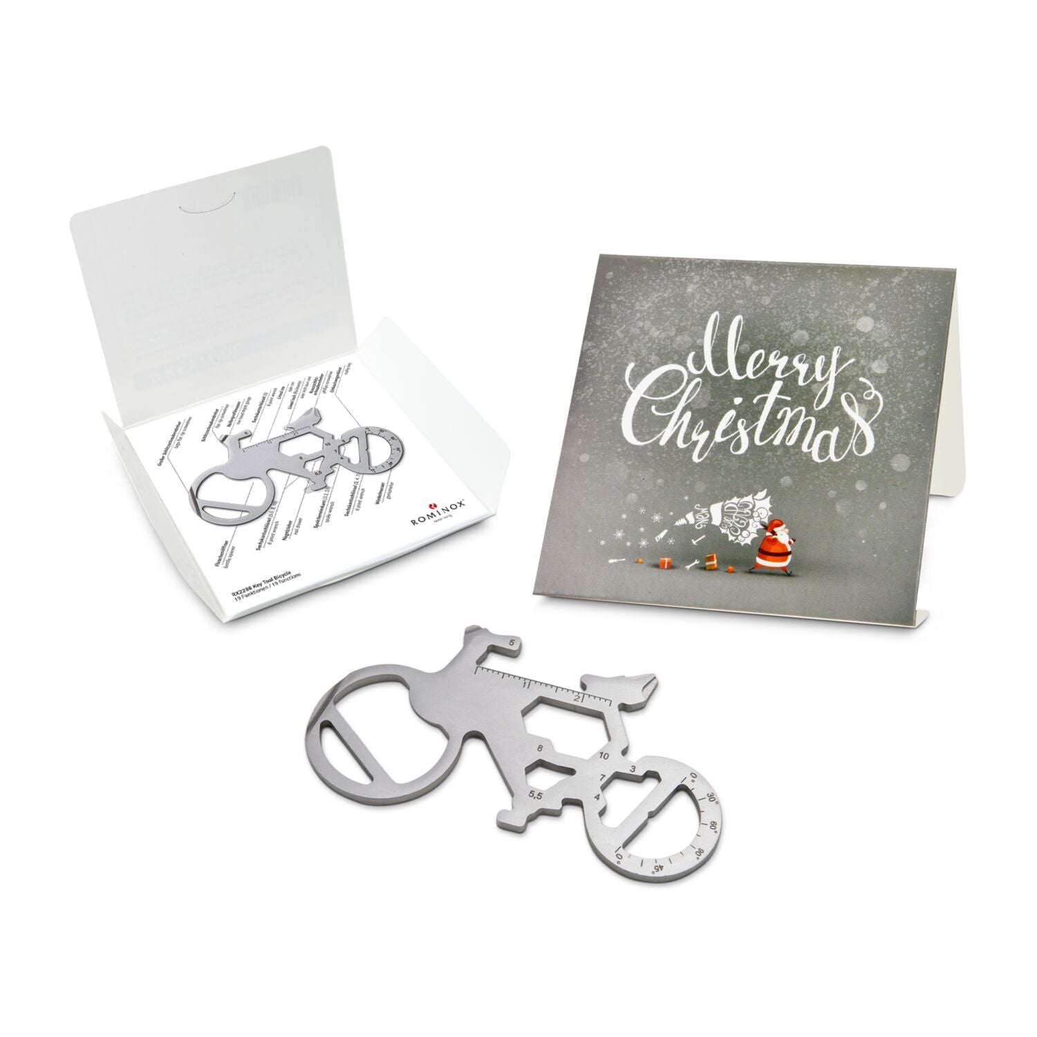 ROMINOX® Key Tool / Multifunktionswerkzeug im Motiv-Mäppchen Merry Christmas