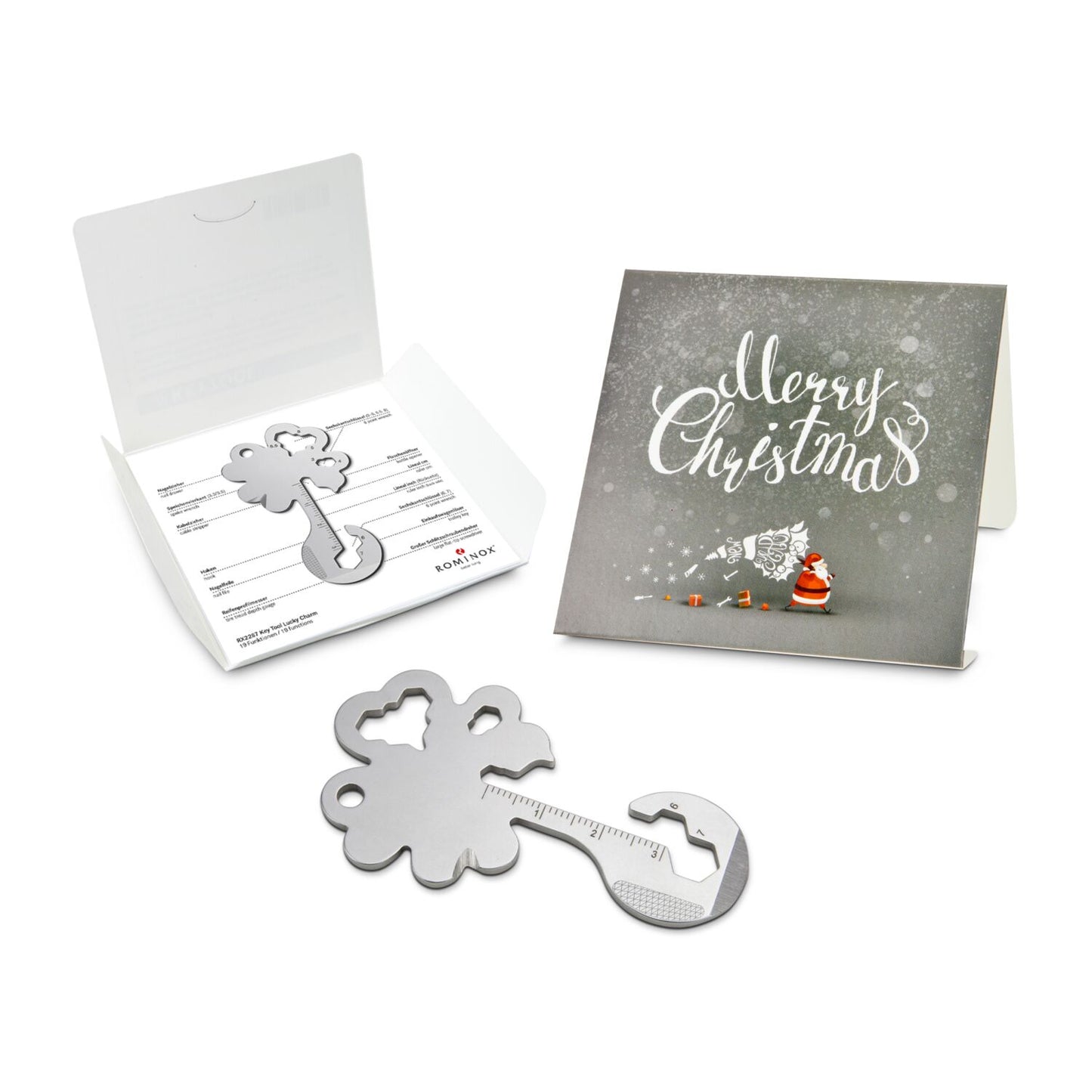 ROMINOX® Key Tool / Multifunktionswerkzeug im Motiv-Mäppchen Merry Christmas